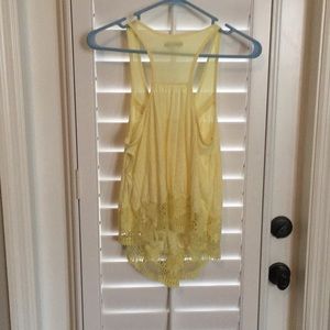 American Eagle Outfitters Tops - Boho racerback tank with crochet detail American Eagle Outfitters Tops - Boho racerback tank with crochet detail